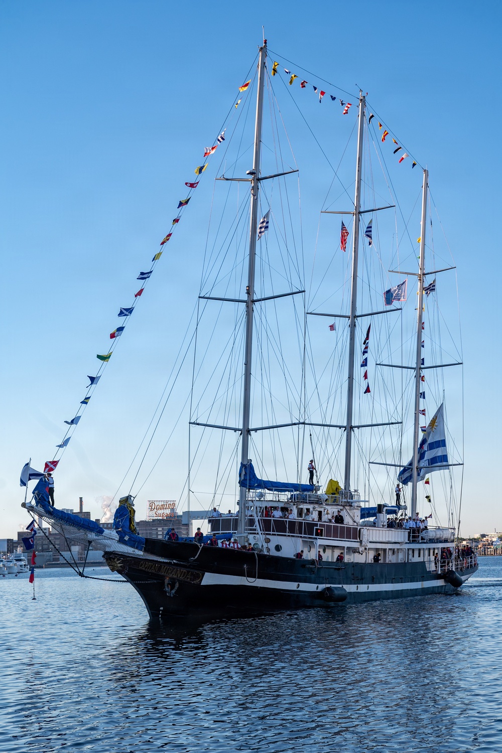 ROU Capitán Miranda moors during SAIL250 Maryland &amp; Airshow Baltimore