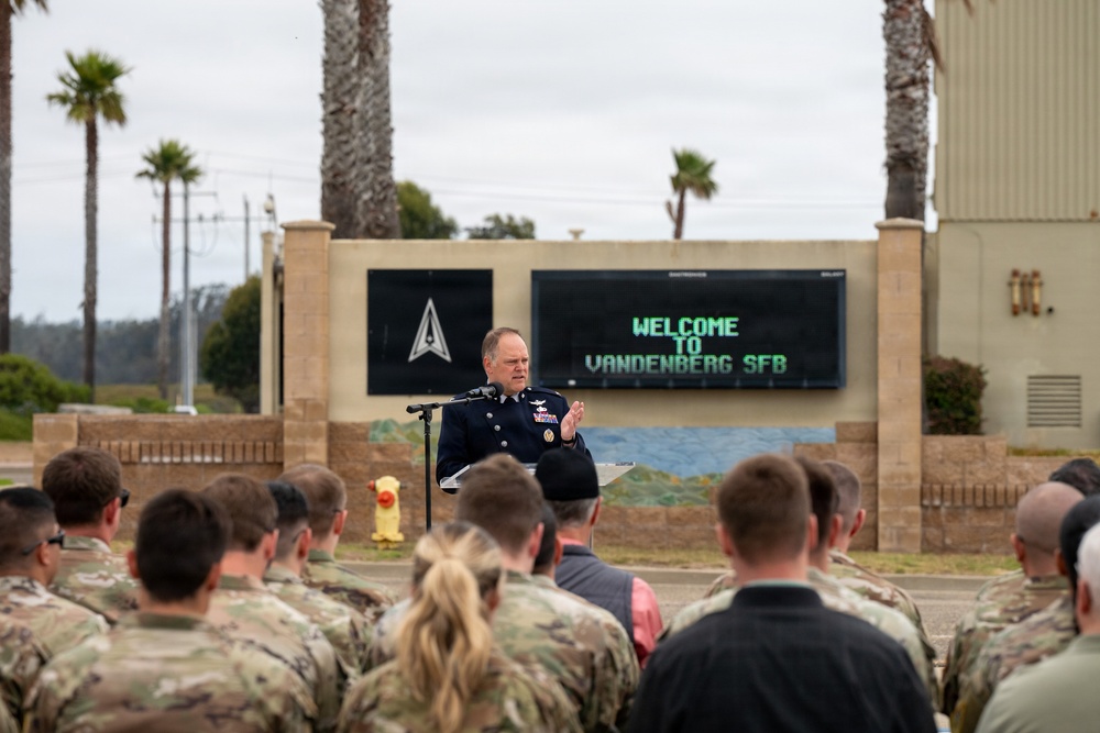 30th Operations Support Squadron Change of Command Ceremony
