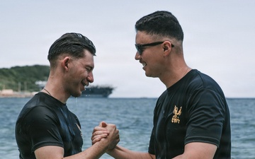 George Washington Sailors get Baptized