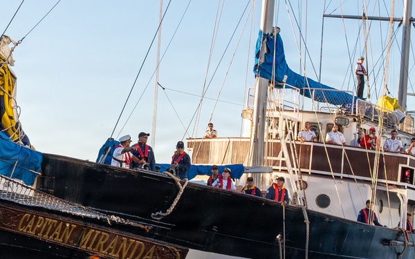 ROU Capitán Miranda moors during SAIL250 Maryland &amp; Airshow Baltimore