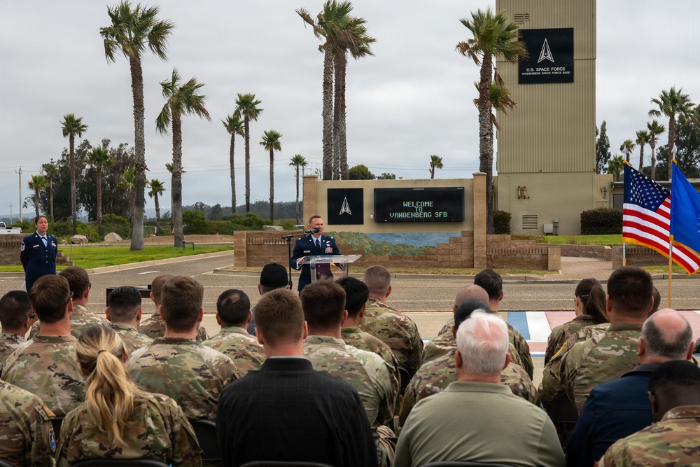 30th Operations Support Squadron Change of Command Ceremony