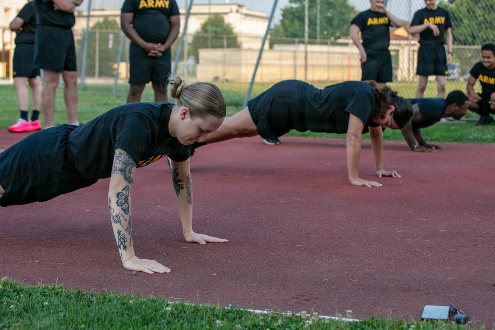HHC, 207th Military Intelligence Brigade (Theater) conducts historical Women’s Army Corps Physical Fitness Test (WAC) during Army Heritage Month