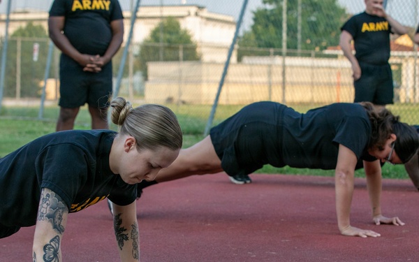 HHC, 207th Military Intelligence Brigade (Theater) conducts historical Women’s Army Corps Physical Fitness Test (WAC) during Army Heritage Month