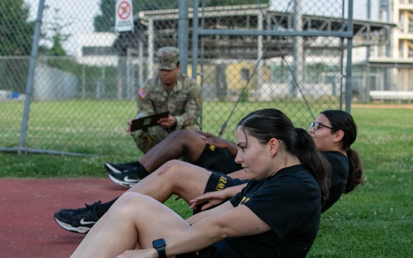 HHC, 207th Military Intelligence Brigade (Theater) conducts historical Women’s Army Corps Physical Fitness Test (WAC) during Army Heritage Month