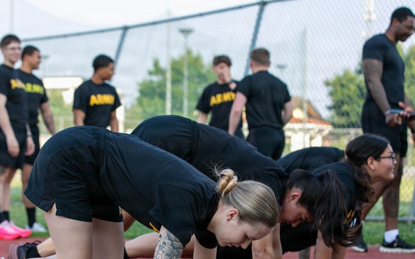 HHC, 207th Military Intelligence Brigade (Theater) conducts historical Women’s Army Corps Physical Fitness Test (WAC) during Army Heritage Month