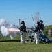 USS Arlington receives cannon salute