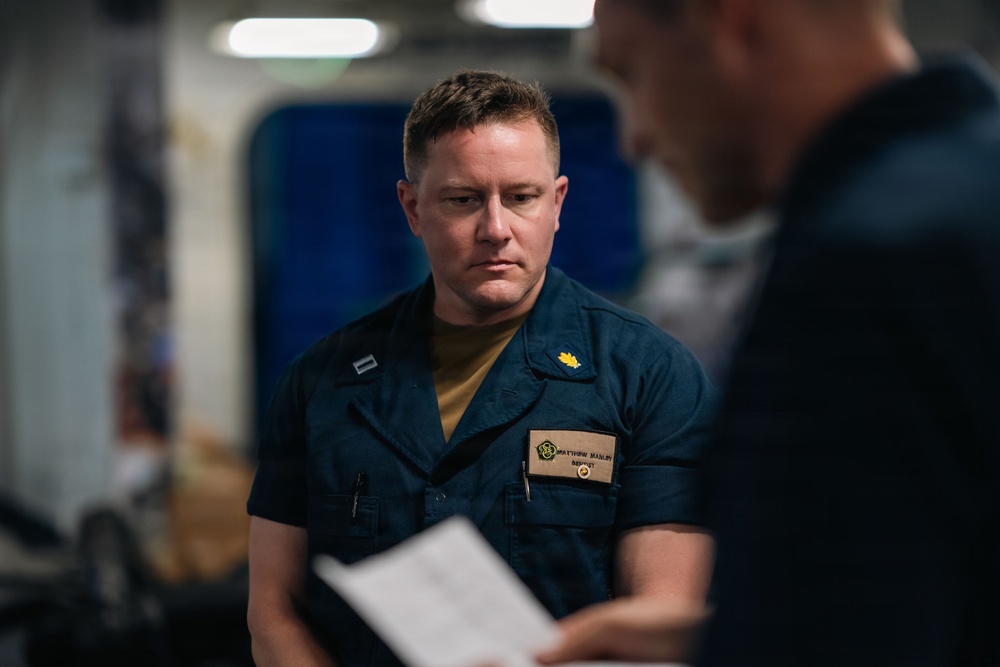 IKE dental surgeon earns warfare pin