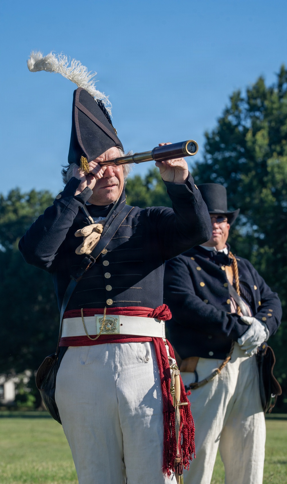 USS Arlington receives cannon salute
