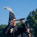 USS Arlington receives cannon salute