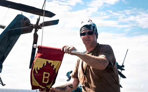 11th MEU Sailors Conduct Firefighting Training Aboard USS Portland