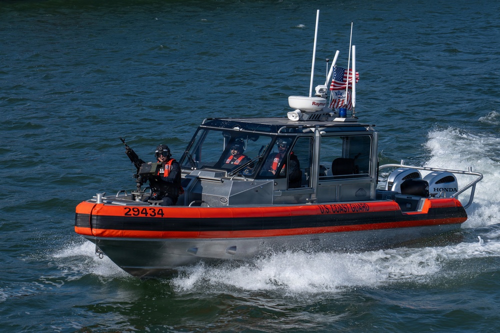 Coast Guard Maritime Safety and Security Team San Francisco conducts passenger ferry escorts support of Operation Ready Eagle
