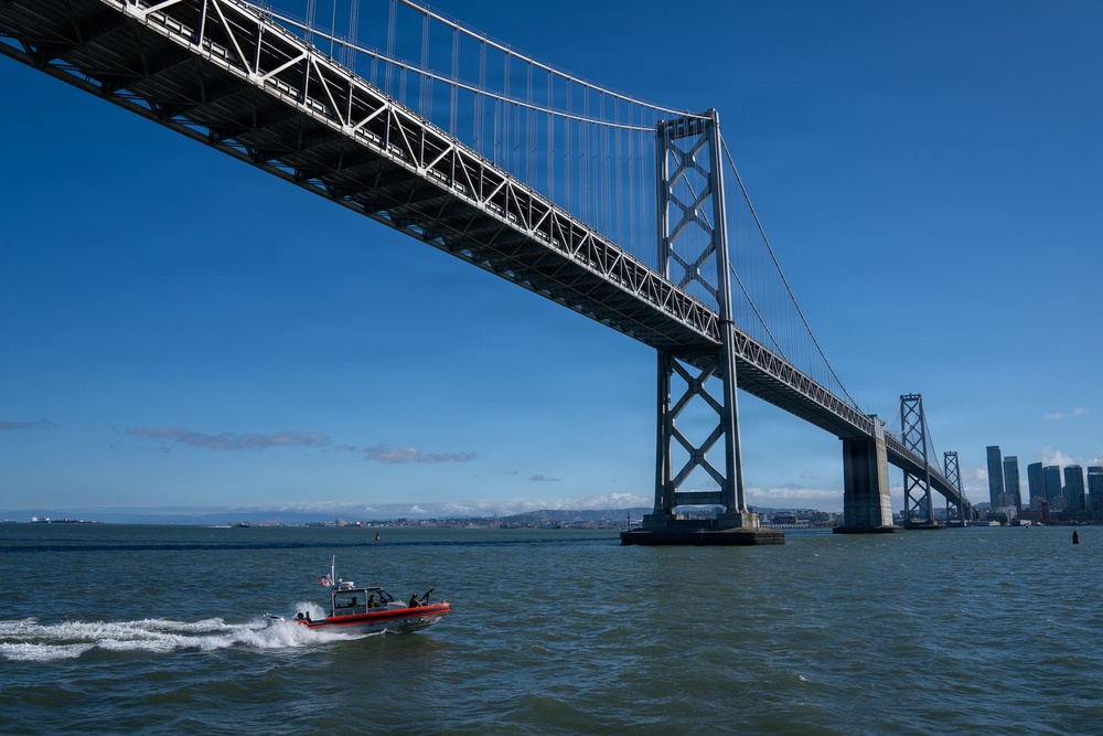 Coast Guard Maritime Safety and Security Team San Francisco conducts passenger ferry escorts support of Operation Ready Eagle
