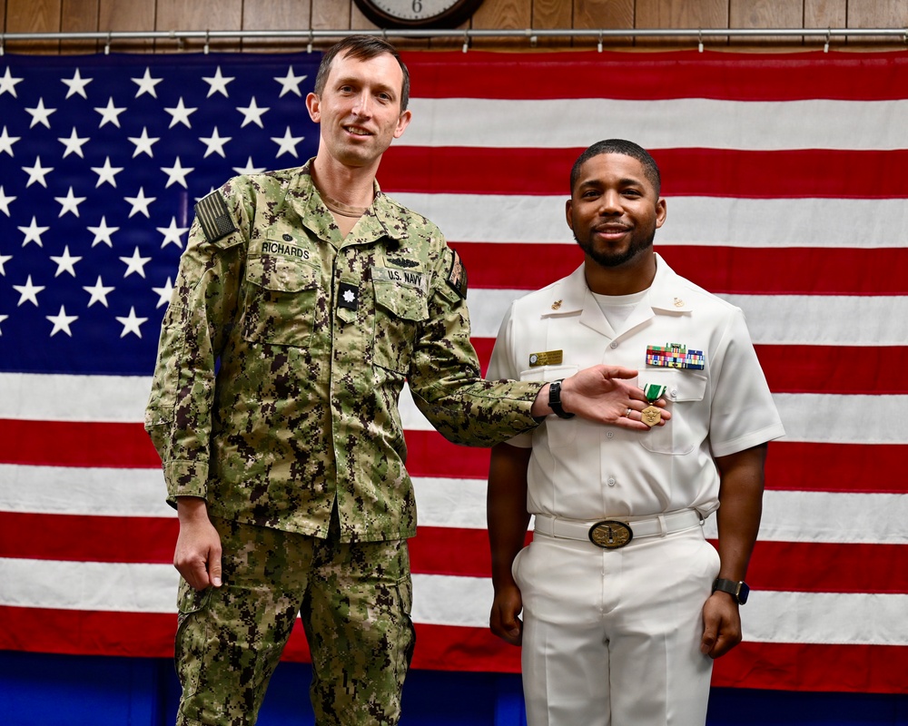 Senior Chief Navy Counselor Johnny Wilson Award Ceremony