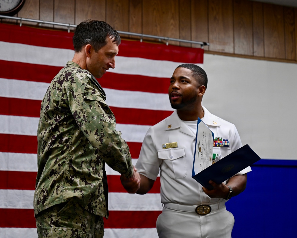 Senior Chief Navy Counselor Johnny Wilson Award Ceremony