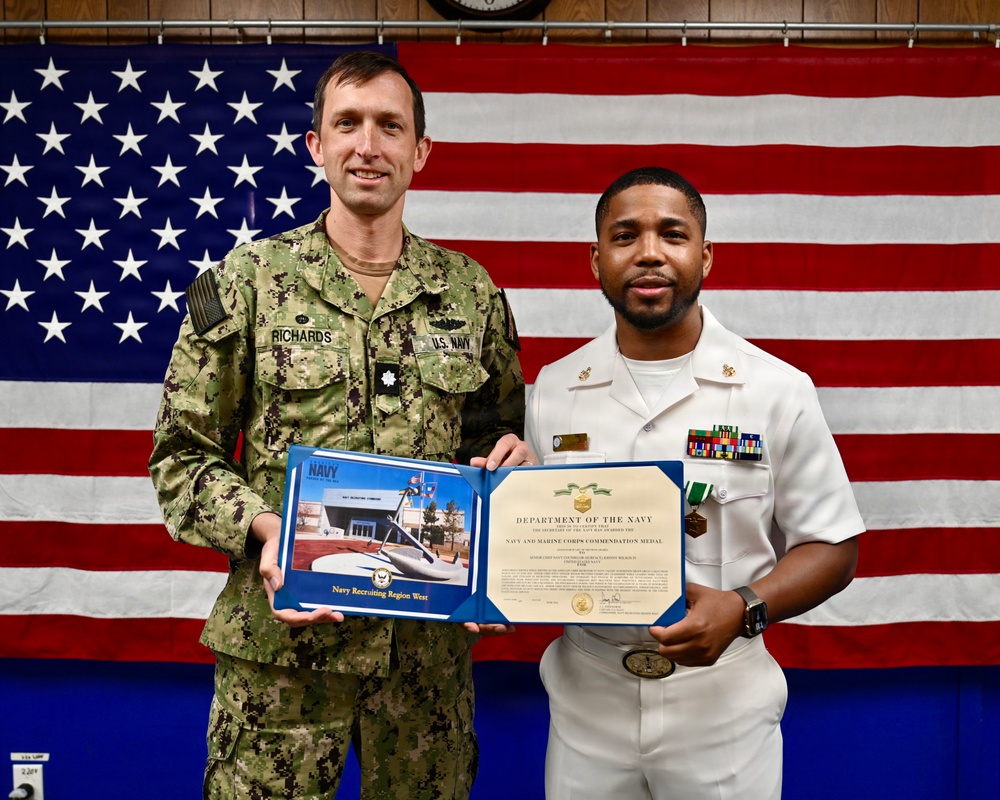 Senior Chief Navy Counselor Johnny Wilson Award Ceremony