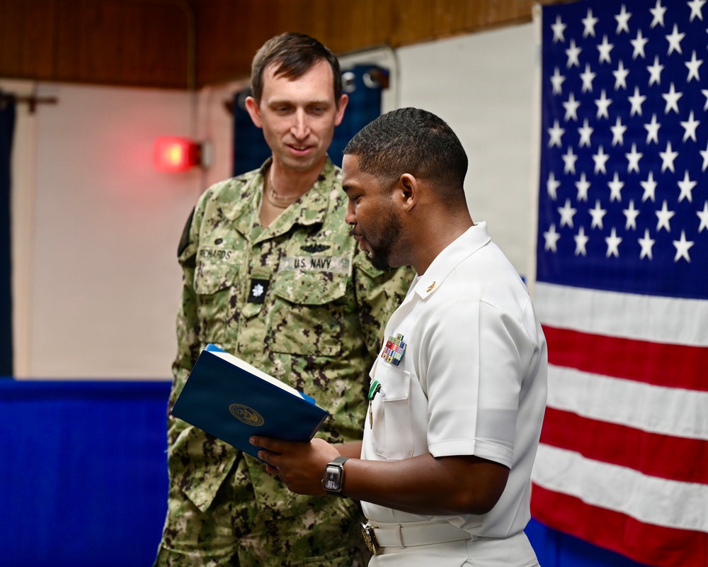 Senior Chief Navy Counselor Johnny Wilson Award Ceremony