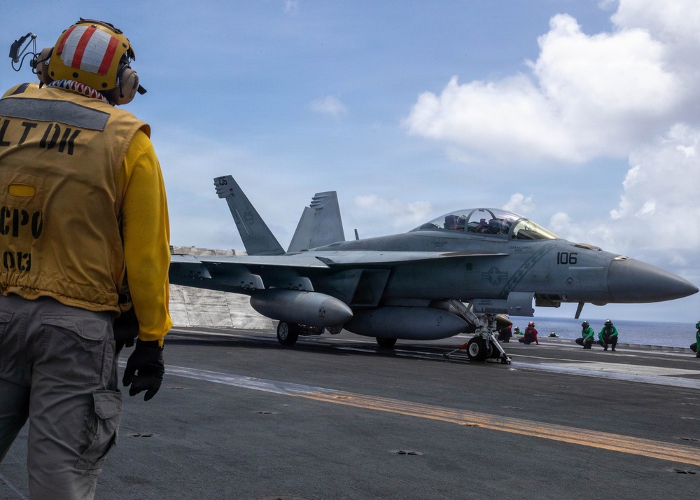 George Washington Conducts Flight Operations