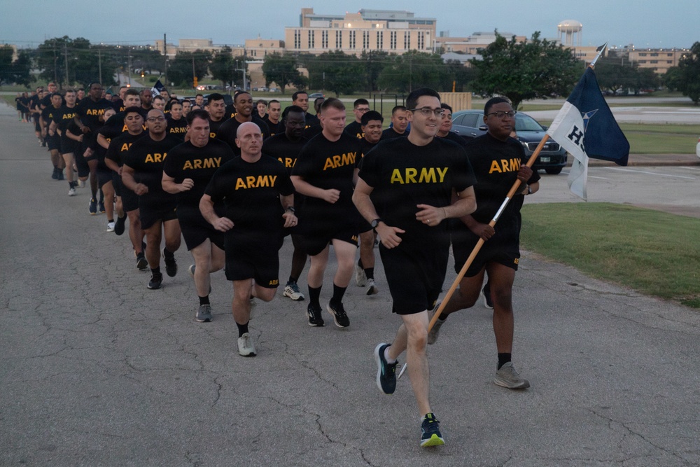 III Armored Corps Conducts Battalion Run