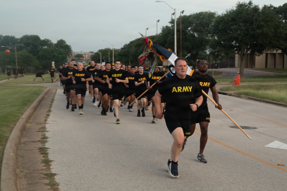III Armored Corps Conducts Battalion Run