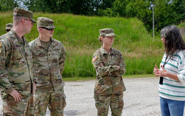 Brig. Gen. Cathleen Eaken at Crane Army Ammunition Activity