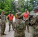 Brig. Gen. Eaken visits with Soldiers Attending Operation Patriot Press