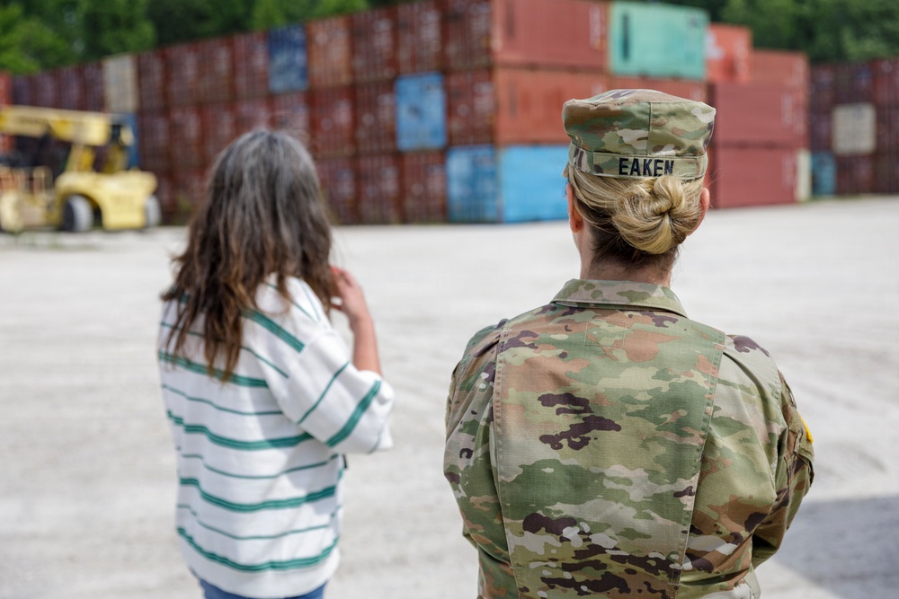 Brig. Gen. Cathleen Eaken at Operation Patriot Press