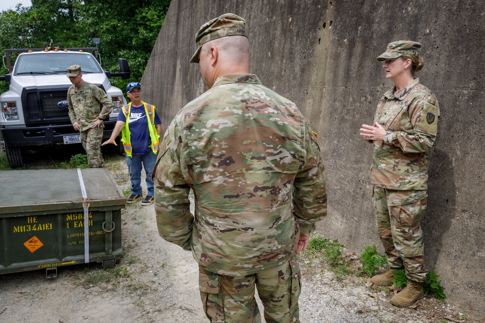 Unloading Ammunition at Crane for Operation Patriot Press