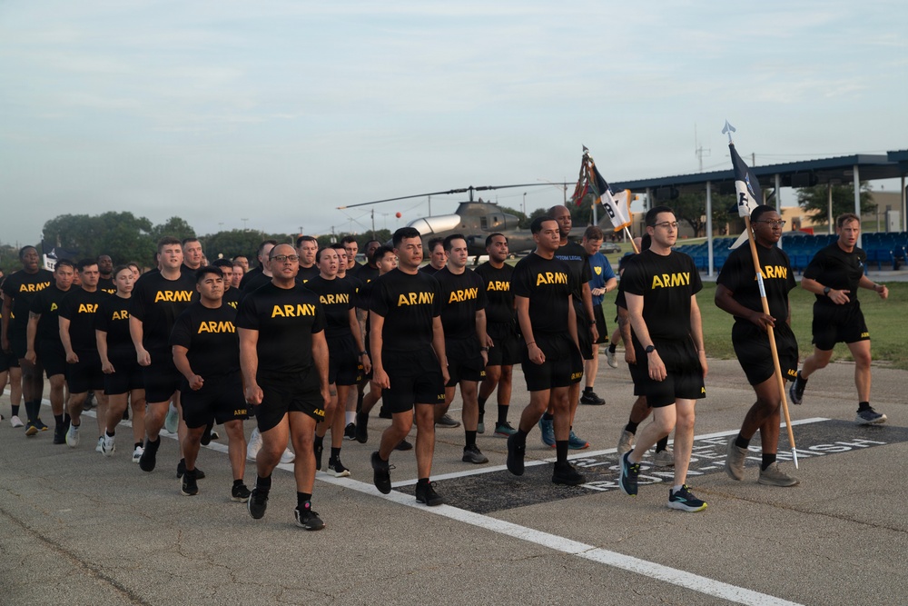 III Armored Corps Conducts Battalion Run