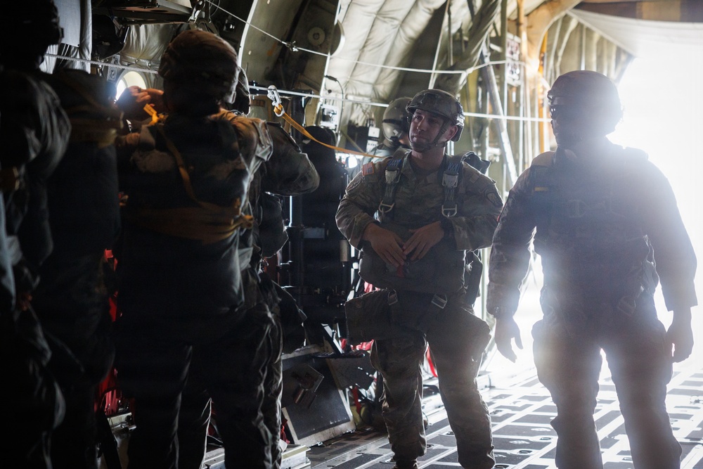 U.S. Paratroopers Conduct Airborne Training