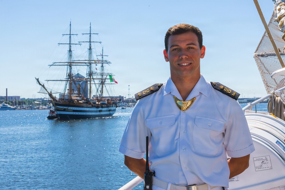 Amerigo Vespucci arrives for SAIL 250 Baltimore
