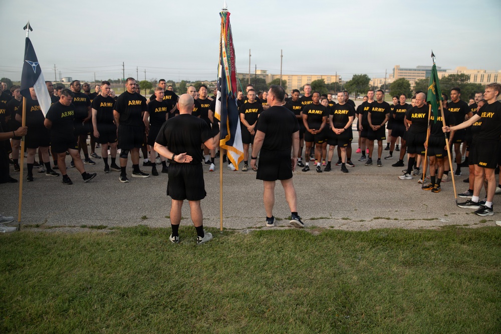 III Armored Corps Conducts Battalion Run