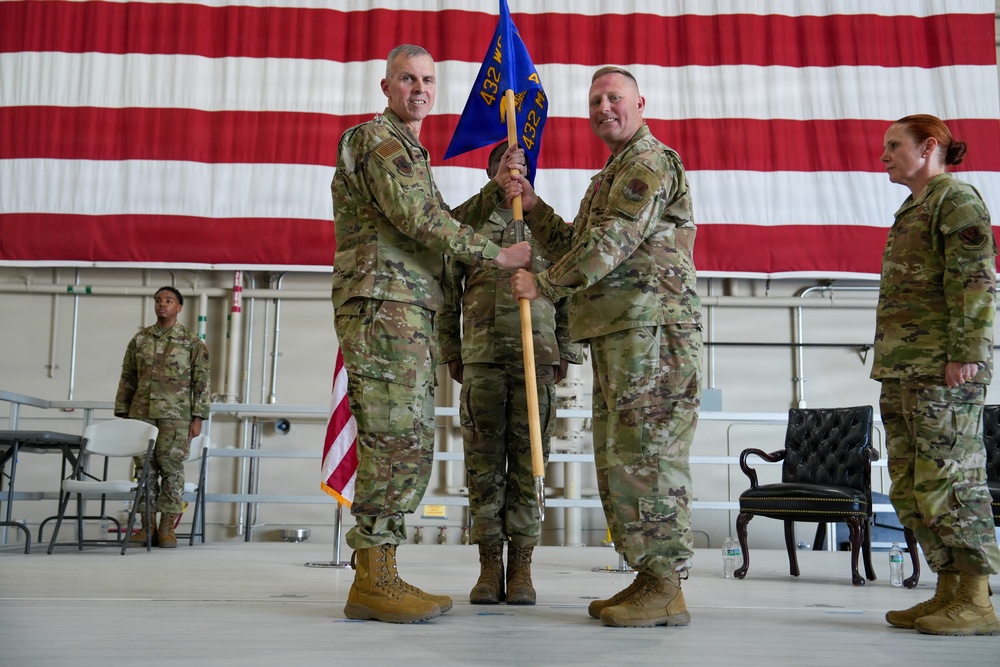 432d MSG Change of Command Ceremony