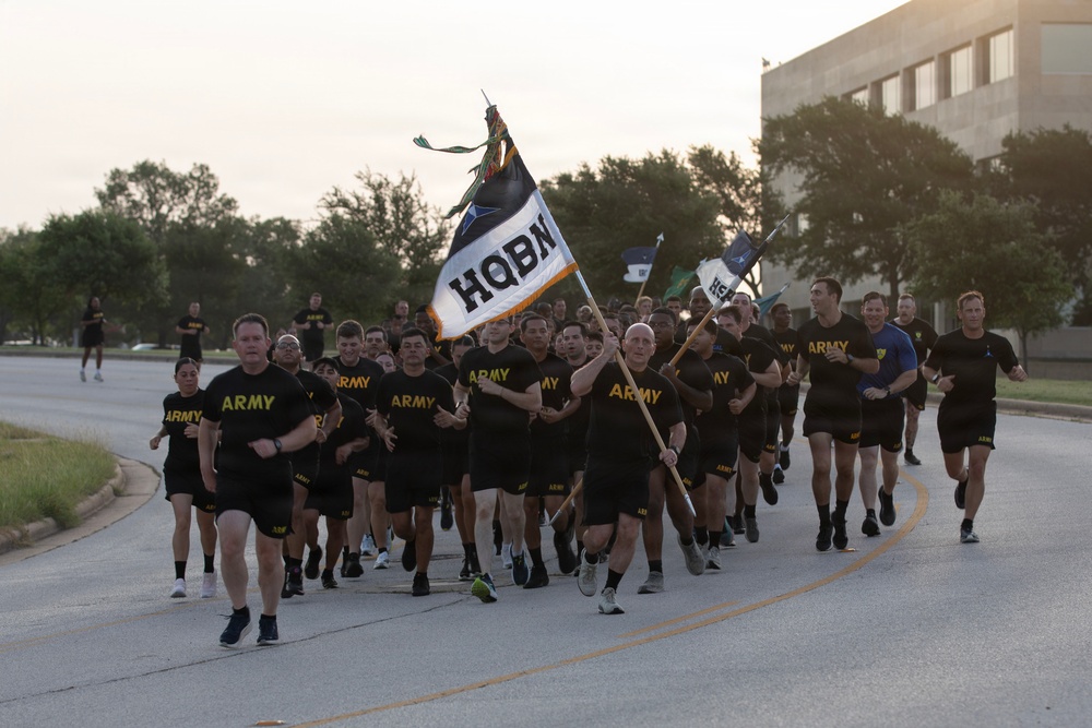 III Armored Corps Conducts Battalion Run