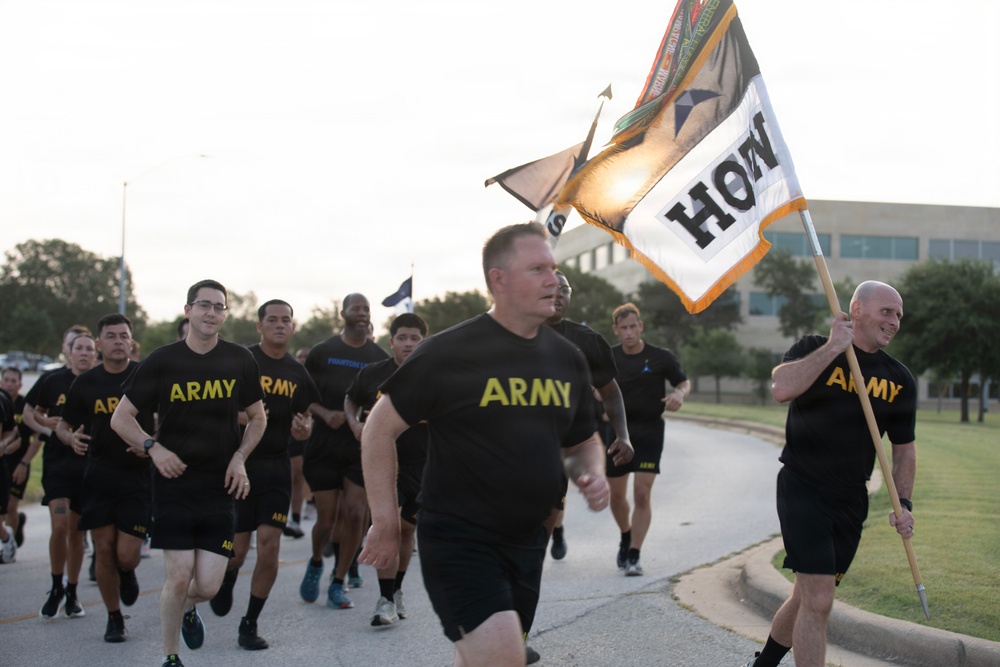 III Armored Corps Conducts Battalion Run