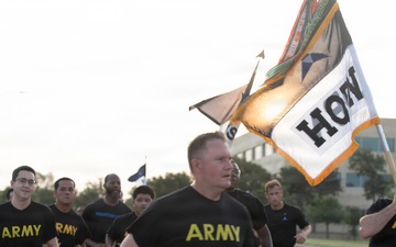 III Armored Corps Conducts Battalion Run