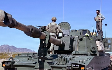 U.S. Army Yuma Proving Ground tests CROWS integration into M109A7 Paladin
