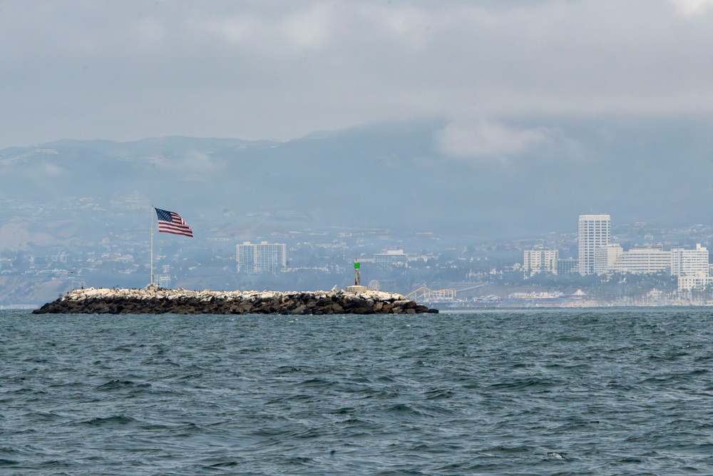 Coast Guard Station Los Angeles-Long Beach conducts security patrol in support of Operation Ready Eagle, FIFA World Cup 2026