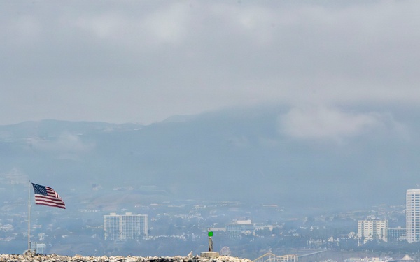 Coast Guard Station Los Angeles-Long Beach conducts security patrol in support of Operation Ready Eagle, FIFA World Cup 2026