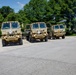 1032nd Vehicles Lined Up at Crane