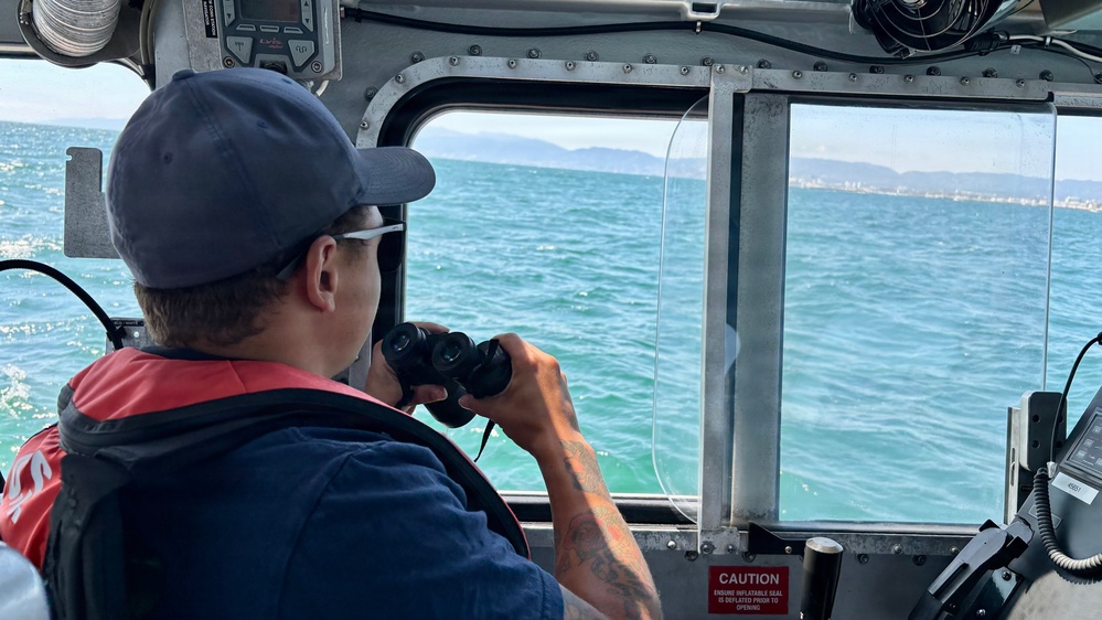 Coast Guard Station Los Angeles-Long Beach conducts security patrol in support of Operation Ready Eagle, FIFA World Cup 2026