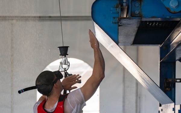 Aviation Survival Technician ‘A’ School students conduct training