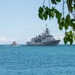 Royal New Zealand Navy Anzac-class frigate HMNZS Te Mana (F111) arrives at Pearl Harbor for RIMPAC 2026