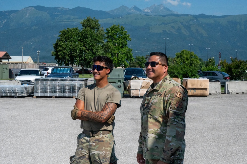 161st Logistics Readiness Squadron Ground Transportation Specialist Conducts Forklift Training at Aviano Air Base