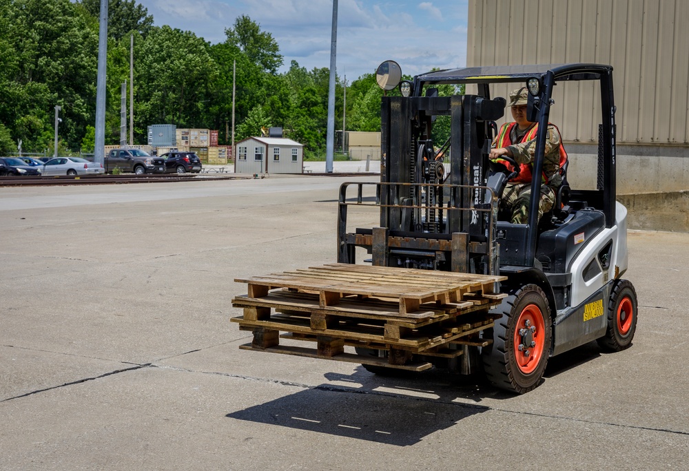 Driving the Forklift