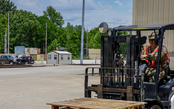 Driving the Forklift