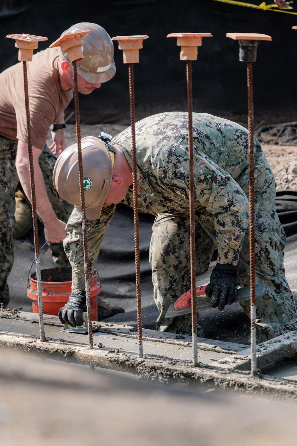 Airfield Construction Company 2 pours concrete foundation