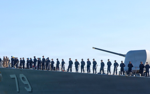USS Oscar Austin (DDG 79) Returns to homeport in Rota
