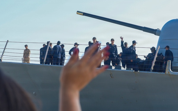 USS Oscar Austin (DDG 79) Returns to homeport in Rota