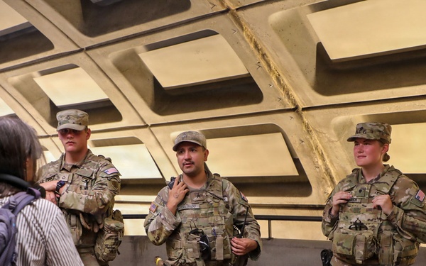 North Dakota Guardsmen Presence Patrol on U Street
