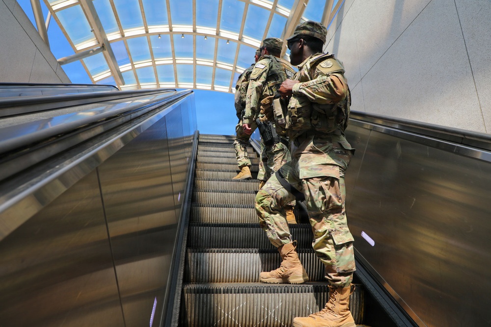 North Dakota Guardsmen Presence Patrol on U Street